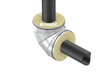 Paroc HVAC cauruļvadiem iesaka PAROC Hvac produktus ar alumīnija folija pārklājumu